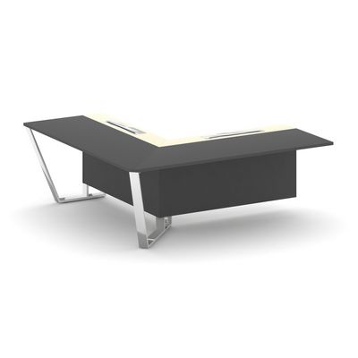 Steel Meet MM-PR.B.SPZOU-20(L) (Антрацит/Ваниль) Завершающий угловой модуль левый