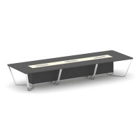 Steel Meet MMK-PR.B.SP-16 (Антрацит/Ваниль) Стол переговорный прямоугольный