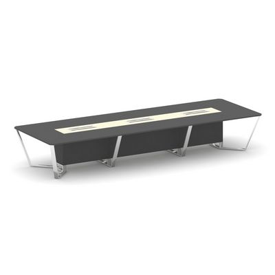 Steel Meet MMK-PR.B.SP-16 (Антрацит/Ваниль) Стол переговорный прямоугольный