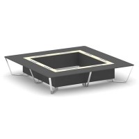 Steel Meet MMK-PR.B.SP-20K2 (Антрацит/Ваниль) Стол переговорный квадратный