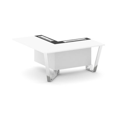 Steel Meet MM-PR.B.SPPOU-16(L) (Белый бриллиант/Графит) Проходной угловой модуль левый