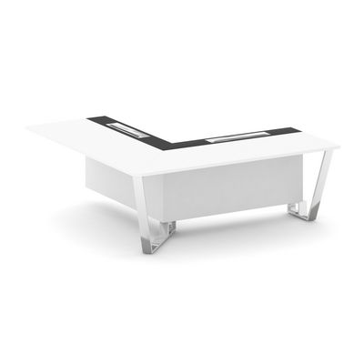 Steel Meet MM-PR.B.SPPOU-20(L) (Белый бриллиант/Графит) Проходной угловой модуль левый