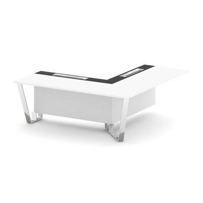 Steel Meet MM-PR.B.SPPOU-20(R) (Белый бриллиант/Графит) Проходной угловой модуль правый