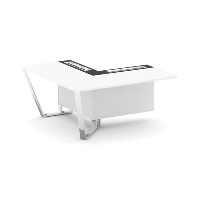 Стил Мит MM-PR.B.SPZOU-16(L) (Белый бриллиант/Графит) Завершающий угловой модуль левый