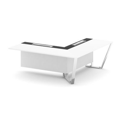 Steel Meet MMK-PR.B.SPZOU-20(R) (Белый бриллиант/Графит) Завершающий угловой модуль правый