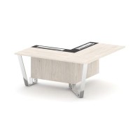 Steel Meet MM-PR.B.SPPOU-16(R) (Денвер светлый/Графит) Проходной угловой модуль правый