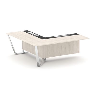 Steel Meet MM-PR.B.SPZOU-20(L) (Денвер светлый/Графит) Завершающий угловой модуль левый