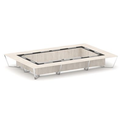 Steel Meet MMK-PR.B.SP-26K2 (Денвер светлый/Графит) Стол переговорный прямоугольный