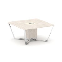 Steel Meet MM-PR.B.SP-08 (Денвер светлый/Ваниль) Стол переговорный квадратный