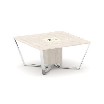 Steel Meet MMK-PR.B.SP-08 (Денвер светлый/Ваниль) Стол переговорный квадратный