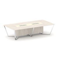 Steel Meet MMK-PR.B.SP-12 (Денвер светлый/Ваниль) Стол переговорный прямоугольный