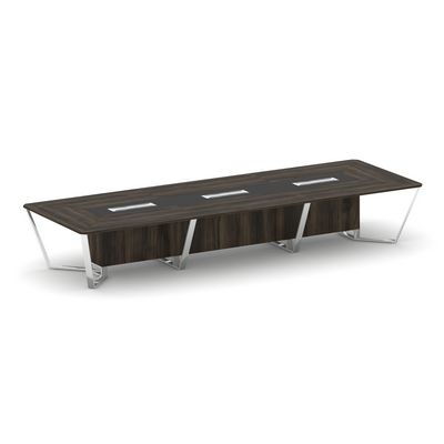 Steel Meet MM-PR.B.SP-16 (Дуб мали/Графит) Стол переговорный прямоугольный