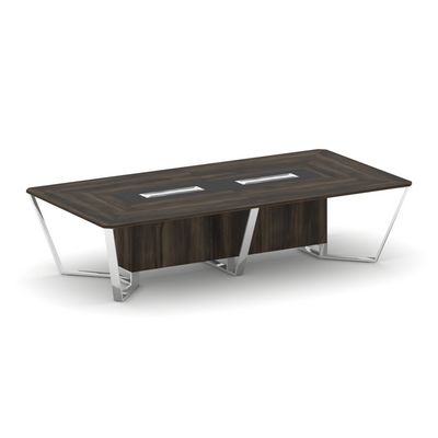 Steel Meet MMK-PR.B.SP-12 (Дуб мали/Графит) Стол переговорный прямоугольный