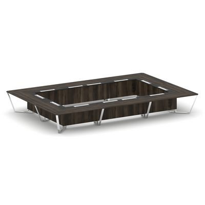 Steel Meet MMK-PR.B.SP-26K2 (Дуб мали/Графит) Стол переговорный прямоугольный