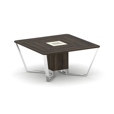 Steel Meet MM-PR.B.SP-08 (Дуб мали/Ваниль) Стол переговорный квадратный