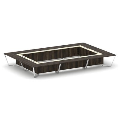 Steel Meet MM-PR.B.SP-26K2 (Дуб мали/Ваниль) Стол переговорный прямоугольный