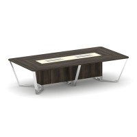 Steel Meet MMK-PR.B.SP-12 (Дуб мали/Ваниль) Стол переговорный прямоугольный