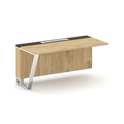 Steel Meet MM-PR.B.SPZO-16(L) (Тиквуд светлый/Графит) Завершающий модуль