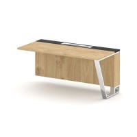 Steel Meet MM-PR.B.SPZO-16(R) (Тиквуд светлый/Графит) Завершающий модуль