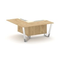 Steel Meet MM-PR.B.SPPOU-16(L) (Тиквуд светлый/Ваниль) Проходной угловой модуль левый