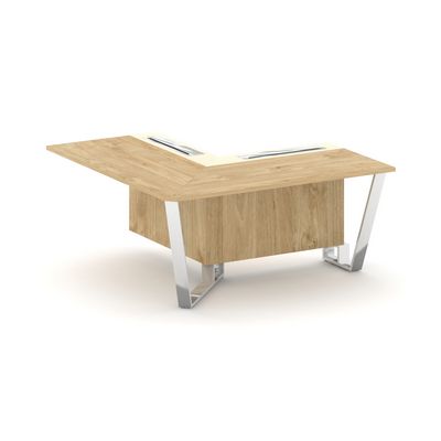 Steel Meet MM-PR.B.SPPOU-16(L) (Тиквуд светлый/Ваниль) Проходной угловой модуль левый