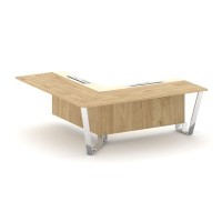 Steel Meet MM-PR.B.SPPOU-20(L) (Тиквуд светлый/Ваниль) Проходной угловой модуль левый