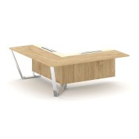 Steel Meet MM-PR.B.SPZOU-20(L) (Тиквуд светлый/Ваниль) Завершающий угловой модуль левый