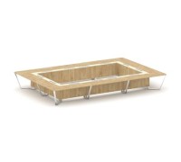 Стил Мит MMK-PR.B.SP-26K2 (Тиквуд светлый/Ваниль) Стол переговорный прямоугольный