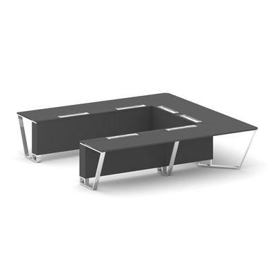 Steel Meet MD-PR.B.SP-11P (Антрацит) Стол переговорный П-образный