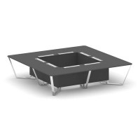 Steel Meet MD-PR.B.SP-16K (Антрацит) Стол переговорный квадратный