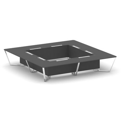 Steel Meet MD-PR.B.SP-20K2 (Антрацит) Стол переговорный квадратный