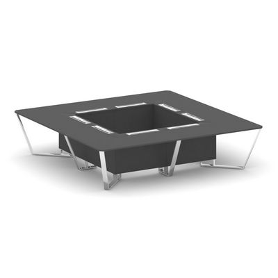 Steel Meet MDK-PR.B.SP-16K (Антрацит) Стол переговорный квадратный