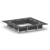 Steel Meet MDK-PR.B.SP-24K (Антрацит) Стол переговорный квадратный