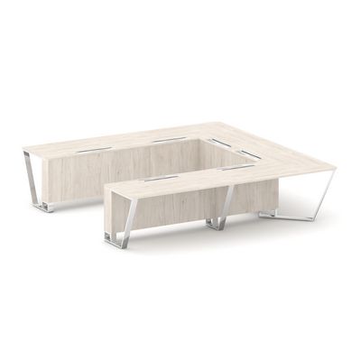 Steel Meet MD-PR.B.SP-11P (Денвер светлый) Стол переговорный П-образный