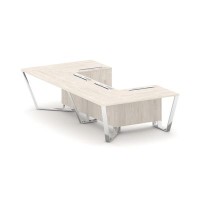 Steel Meet MDK-PR.B.SP-07P (Денвер светлый) Стол переговорный П-образный