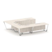 Steel Meet MDK-PR.B.SP-11P (Денвер светлый) Стол переговорный П-образный