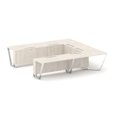 Steel Meet MDK-PR.B.SP-11P (Денвер светлый) Стол переговорный П-образный