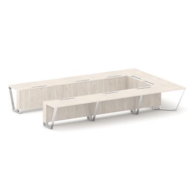 Steel Meet MDK-PR.B.SP-15P (Денвер светлый) Стол переговорный П-образный