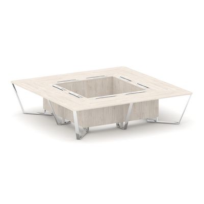 Steel Meet MDK-PR.B.SP-16K (Денвер светлый) Стол переговорный квадратный