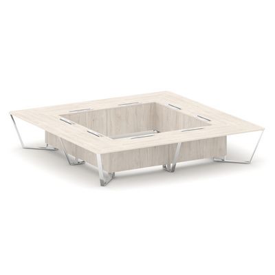 Steel Meet MDK-PR.B.SP-20K2 (Денвер светлый) Стол переговорный квадратный