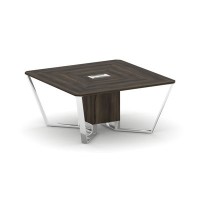 Steel Meet MD-PR.B.SP-08 (Дуб мали) Стол переговорный квадратный