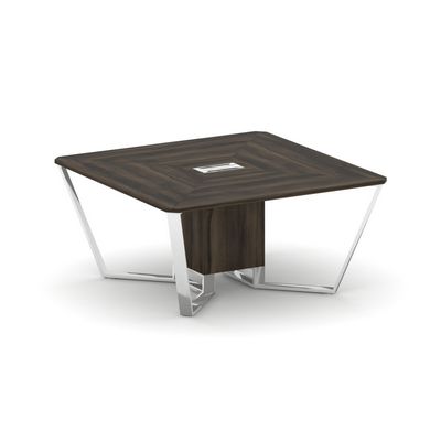 Steel Meet MDK-PR.B.SP-08 (Дуб мали) Стол переговорный квадратный