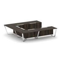 Steel Meet MDK-PR.B.SP-11P (Дуб мали) Стол переговорный П-образный