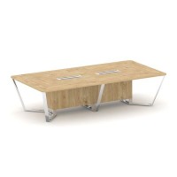 Steel Meet MD-PR.B.SP-12 (Тиквуд светлый) Стол переговорный прямоугольный