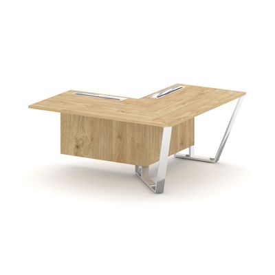 Steel Meet MD-PR.B.SPZOU-16(R) (Тиквуд светлый) Завершающий угловой модуль правый