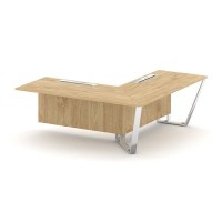 Steel Meet MD-PR.B.SPZOU-20(R) (Тиквуд светлый) Завершающий угловой модуль правый