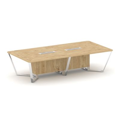 Steel Meet MDK-PR.B.SP-12 (Тиквуд светлый) Стол переговорный прямоугольный