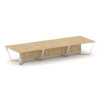 Steel Meet MDK-PR.B.SP-16 (Тиквуд светлый) Стол переговорный прямоугольный