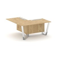 Steel Meet MDK-PR.B.SPPOU-16(L) (Тиквуд светлый) Проходной угловой модуль левый