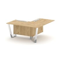 Steel Meet MDK-PR.B.SPPOU-16(R) (Тиквуд светлый) Проходной угловой модуль правый